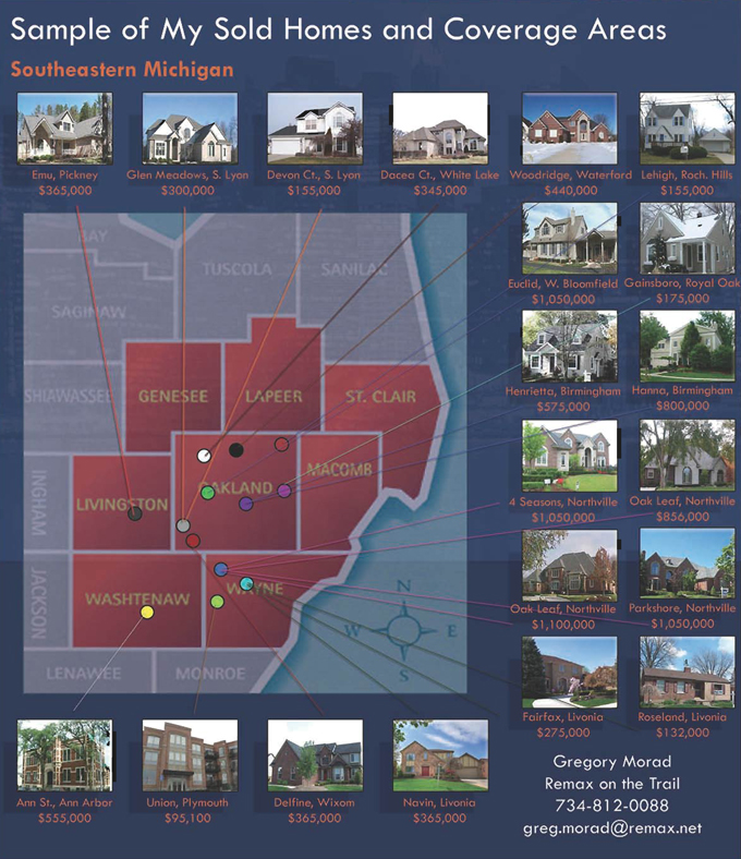 Homes sold across the Northville-area